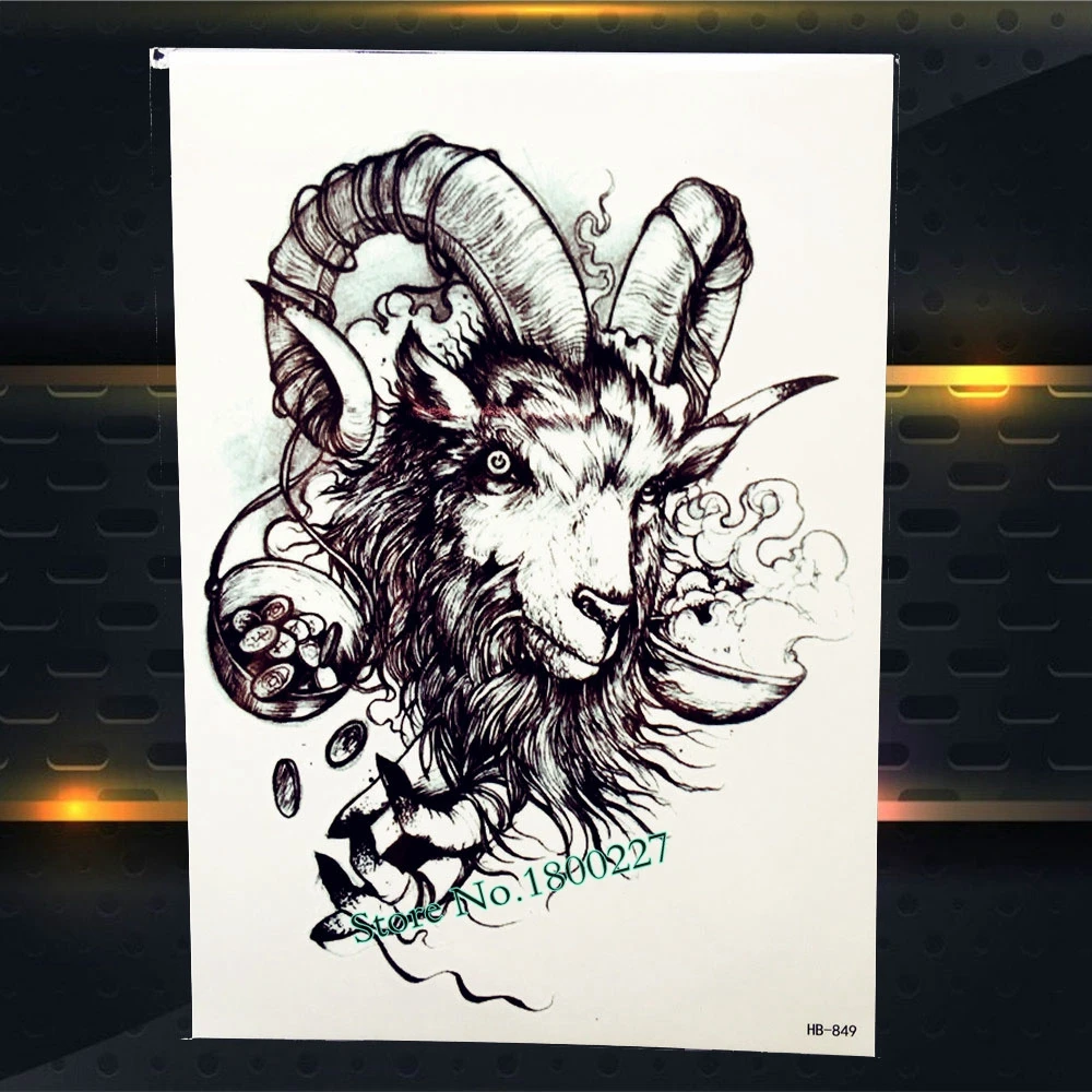 1 шт. 3D буддизм Мужская быстрая водостойкая татуировка наклейки буддистская