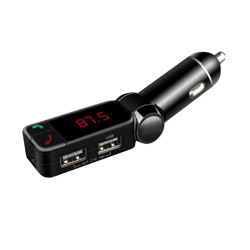 BC06 ЖК-дисплей Автомобильный Bluetooth mp3 аудио плеер fm-передатчик Handsfree Dual USB