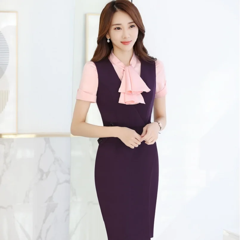 Деловые профессиональные женские рабочие костюмы размера плюс 3XL с коротким