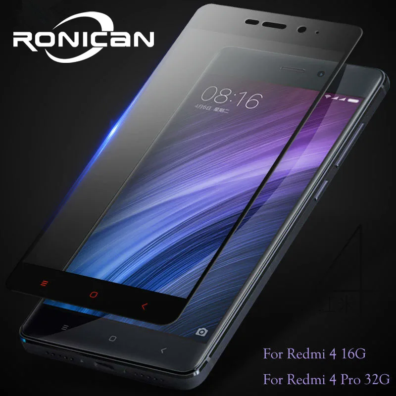 Стеклянная пленка для Xiaomi Redmi 4X закаленное стекло 4 Pro защита экрана полное