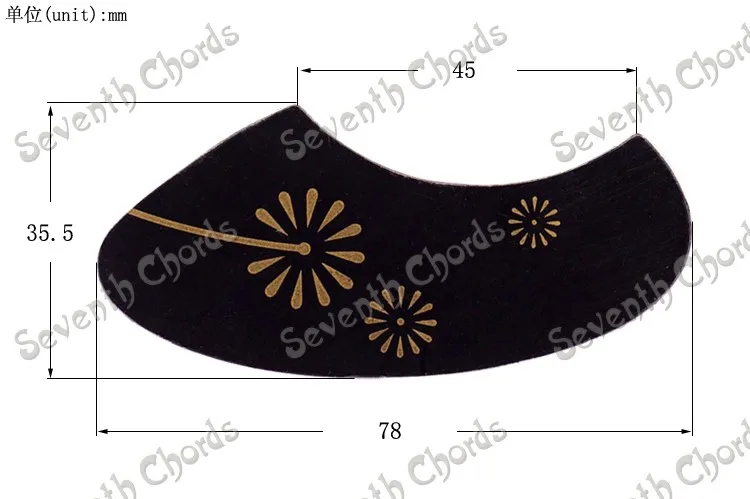 20 шт защитная накладка для укулеле гитарная Анти-Царапины пластина с бабочкой и в