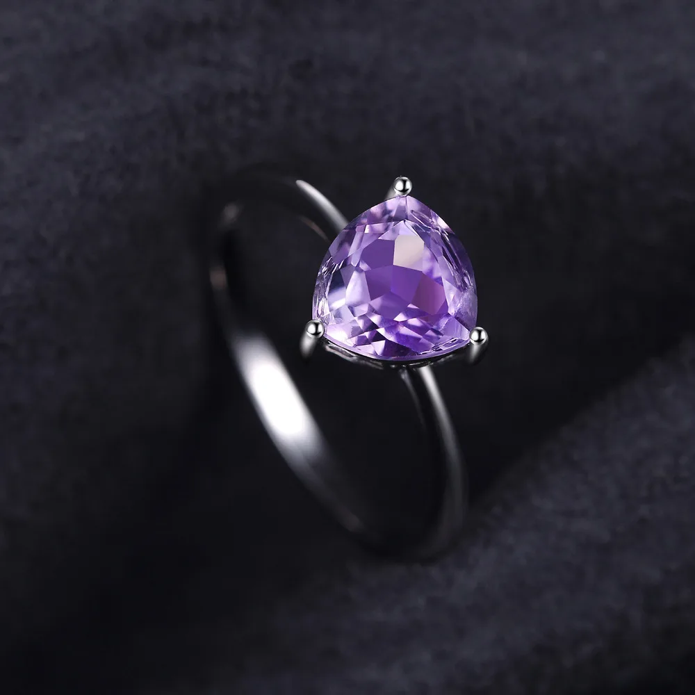 Женское кольцо с аметистом JewelryPalace серебряное 925 пробы ювелирное изделие из