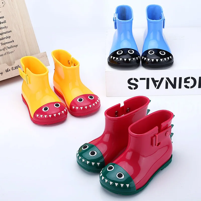 Mini Melissa Kids/непромокаемые сапоги для малышей водонепроницаемые резиновые дождя