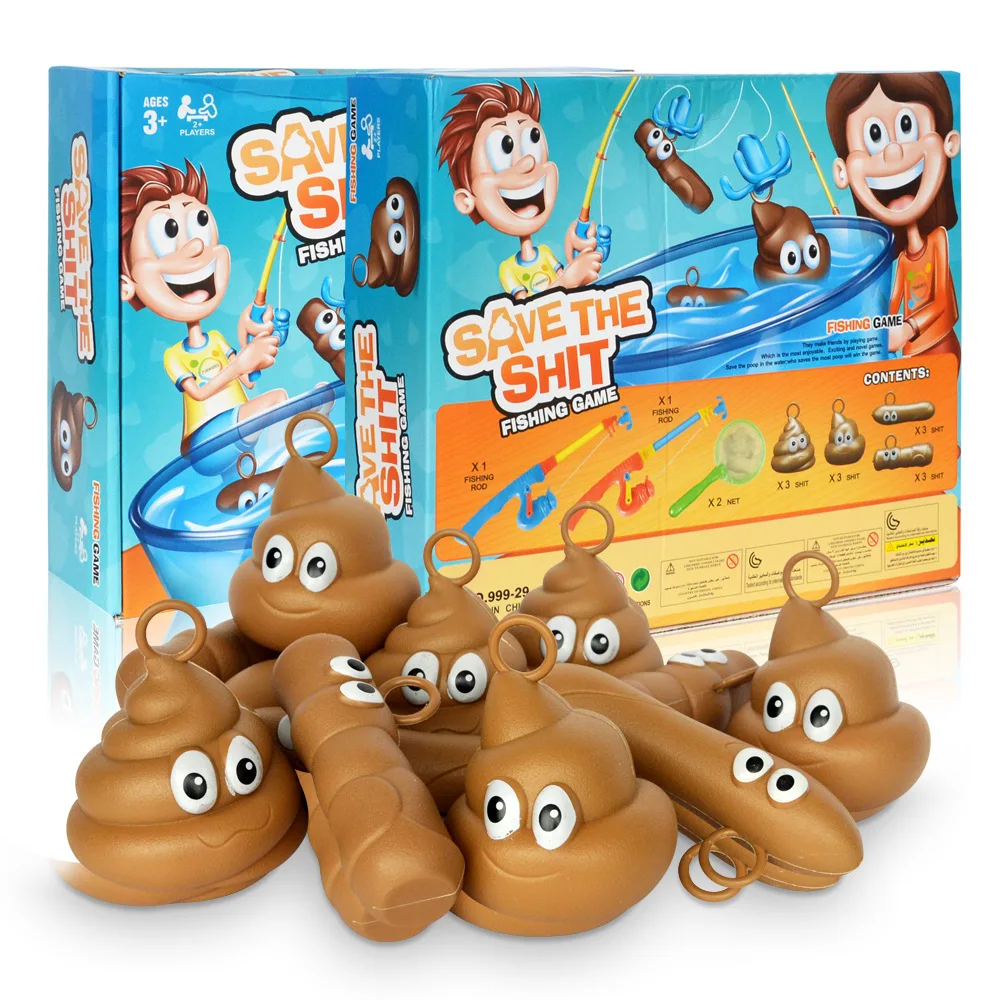 

Classic Fishing Rescue Poop Indoor and Outdoor Sports Battle Toys Portable Desktop Intellectual Parent-Child Interactive Game