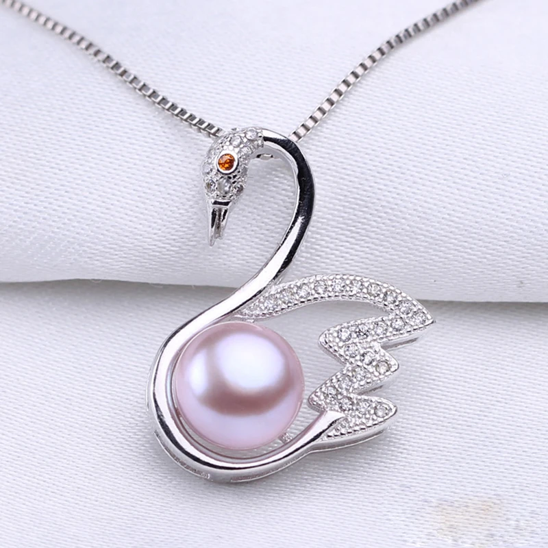 Женское ожерелье с подвеской из натурального пресноводного жемчуга|fine jewelry|necklace