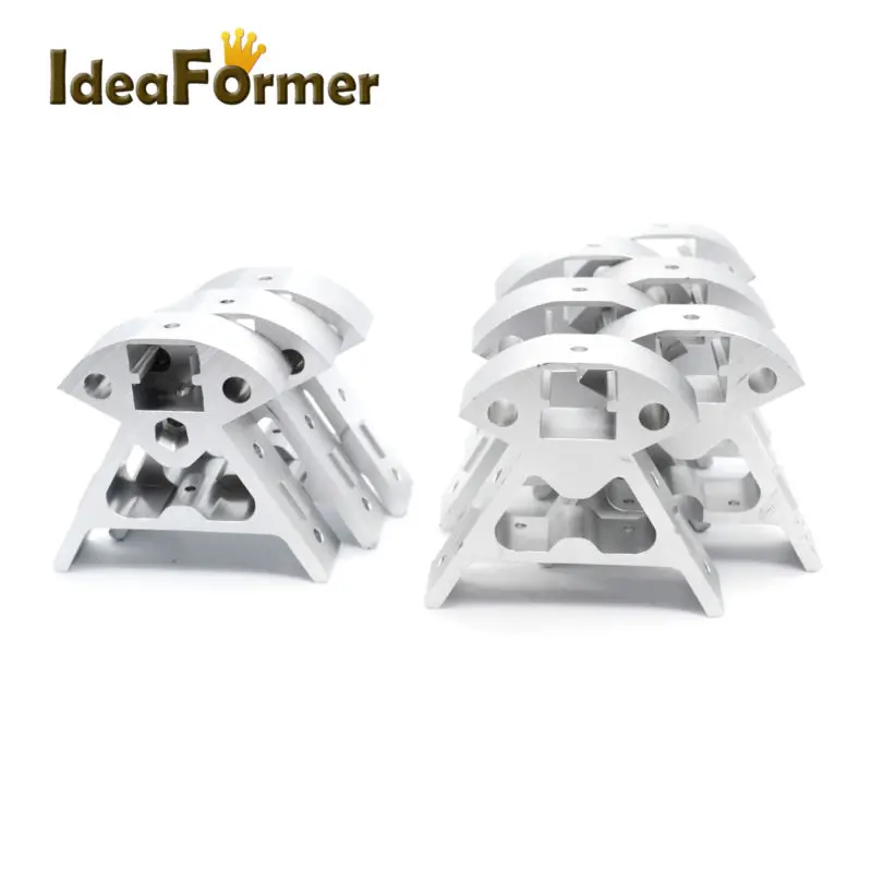 Delta Vertex Kossel Reprap алюминиевая рама 1 набор деталей для 3D принтера цельнометаллический уголок 3 сверху+ 6 снизу