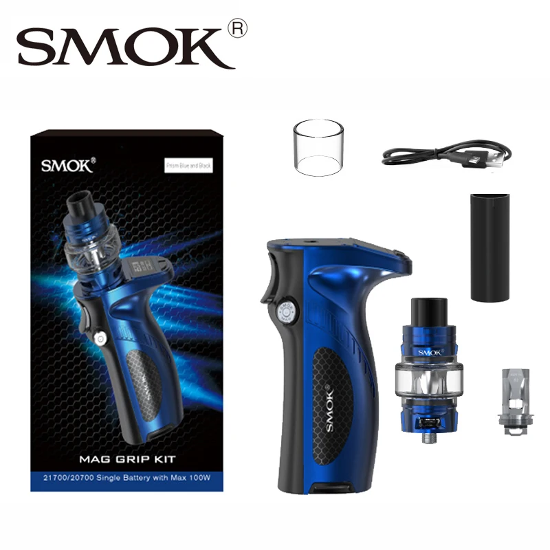 SMOK Mag Grip 100 Вт Mod Kit 5 мл TFV8 Baby V2 бак испаритель S1 S2 катушка 85 Box электронная сигарета VS
