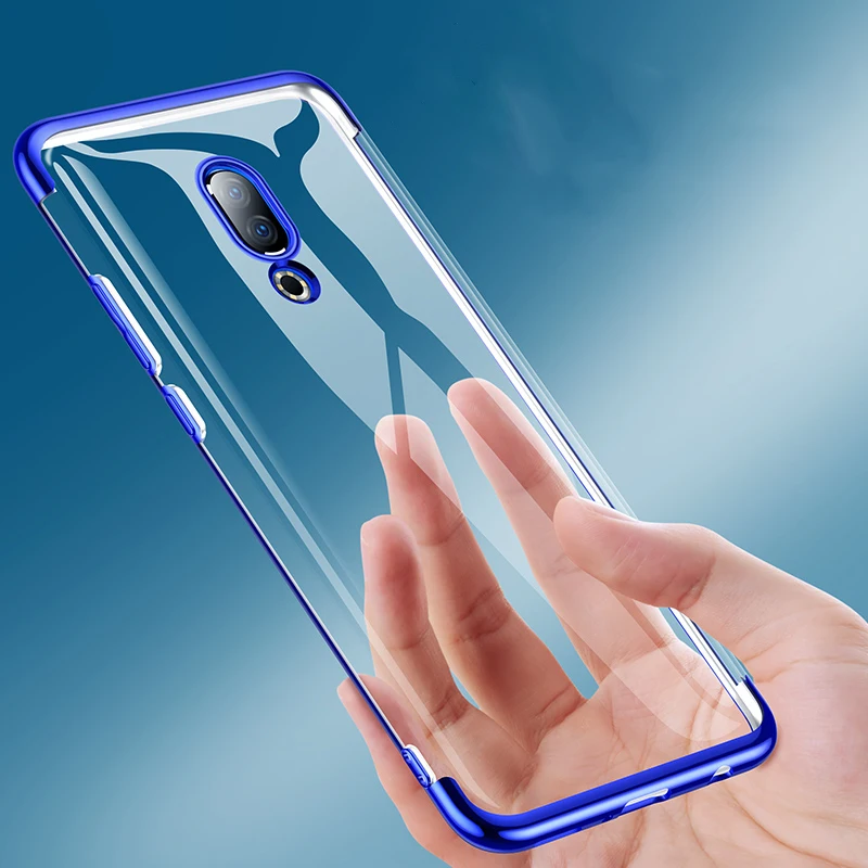 Meizu16 16 мягкий чехол с покрытием для Meizu Plus 16X прозрачный противоударный mei zu16 th Shell
