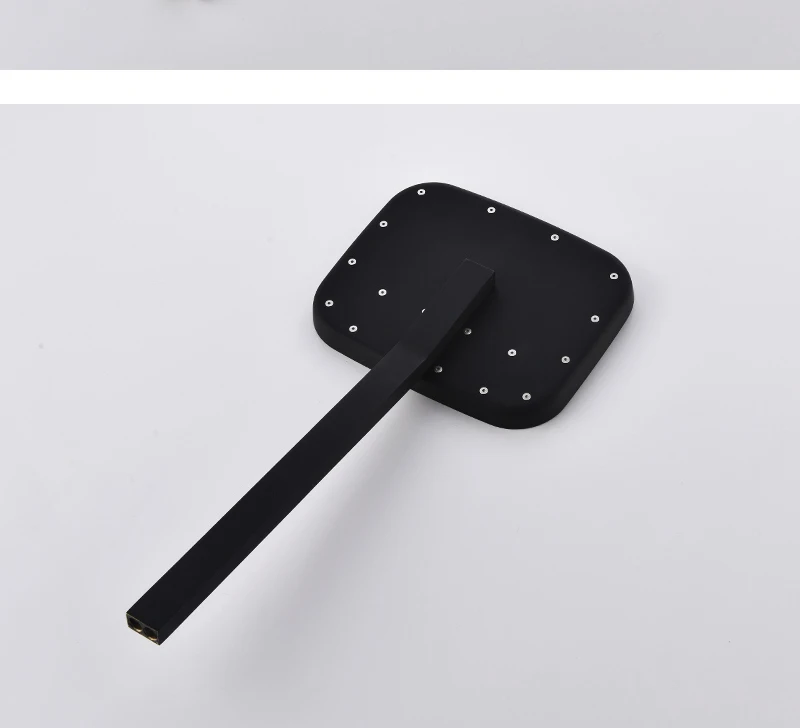 hm Black Shower Термостатический водопад Дождь Насадка для душа и ручной душ из твердой латуни Система смесителей для ванной