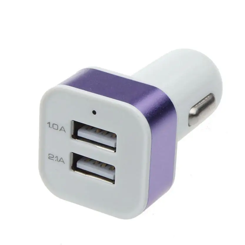 Автомобильное зарядное устройство с 2 USB портами 12 В 5 В|usb charger adapter|charger adapter2 port usb |