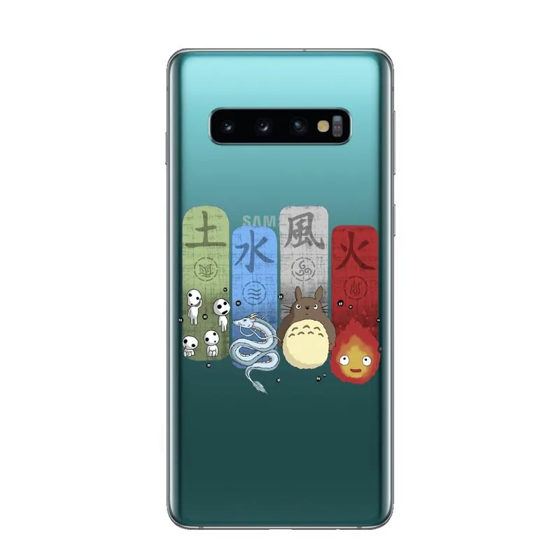 TPU МИЛЫЙ Тоторо Унесенные призраками Ghibli Аниме Миядзаки мягкий чехол для Samsung Galaxy J3 J5 J7 J7 ЕС J6 J8 NOTE 8, 9 - Цвет: TPU