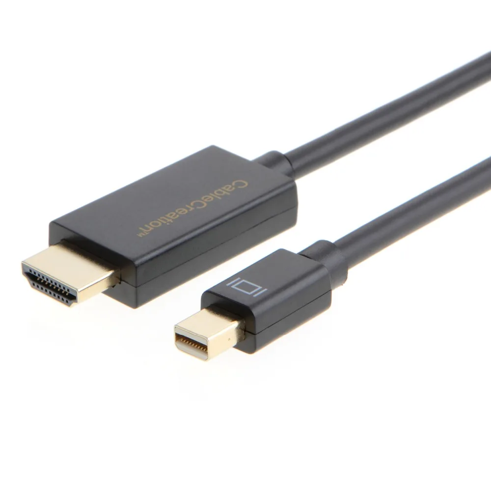 Кабель Mini DisplayPort (Порт Thunderbolt совместимый) к HDMI AV HDTV адаптеру (DP v1.2 поддержка 4K x 2 K) 6