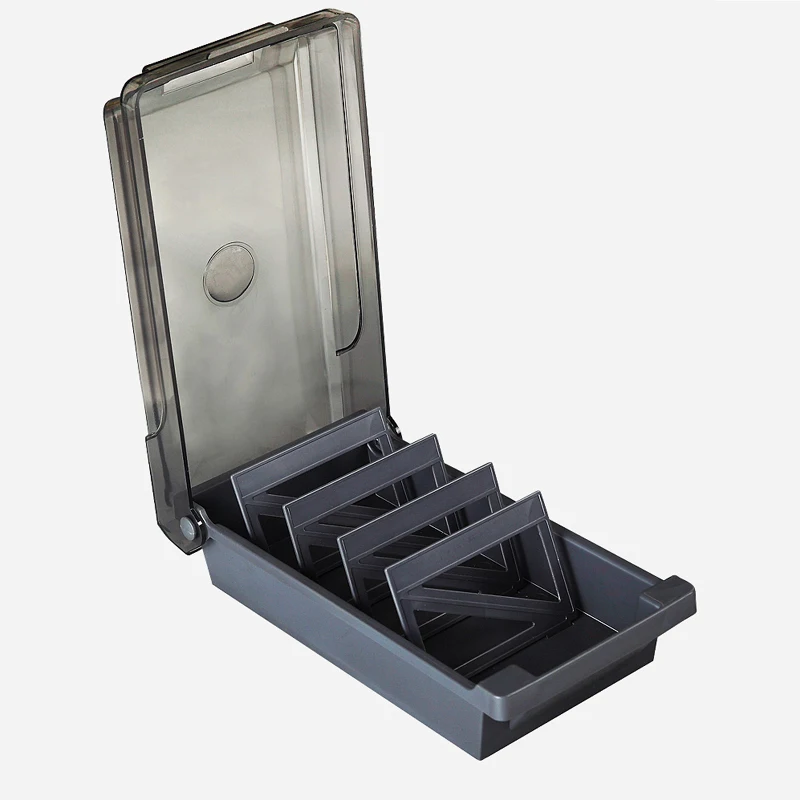 Коробка для хранения визиток офисный Настольный органайзер чехол пластиковая