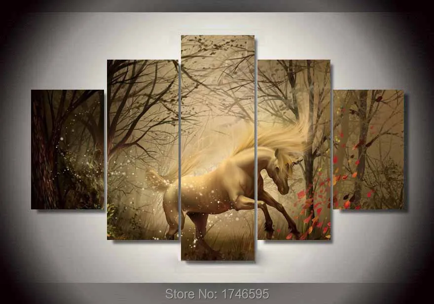 Современный декор для гостиной 5 шт. Настенная картина домашний печатная