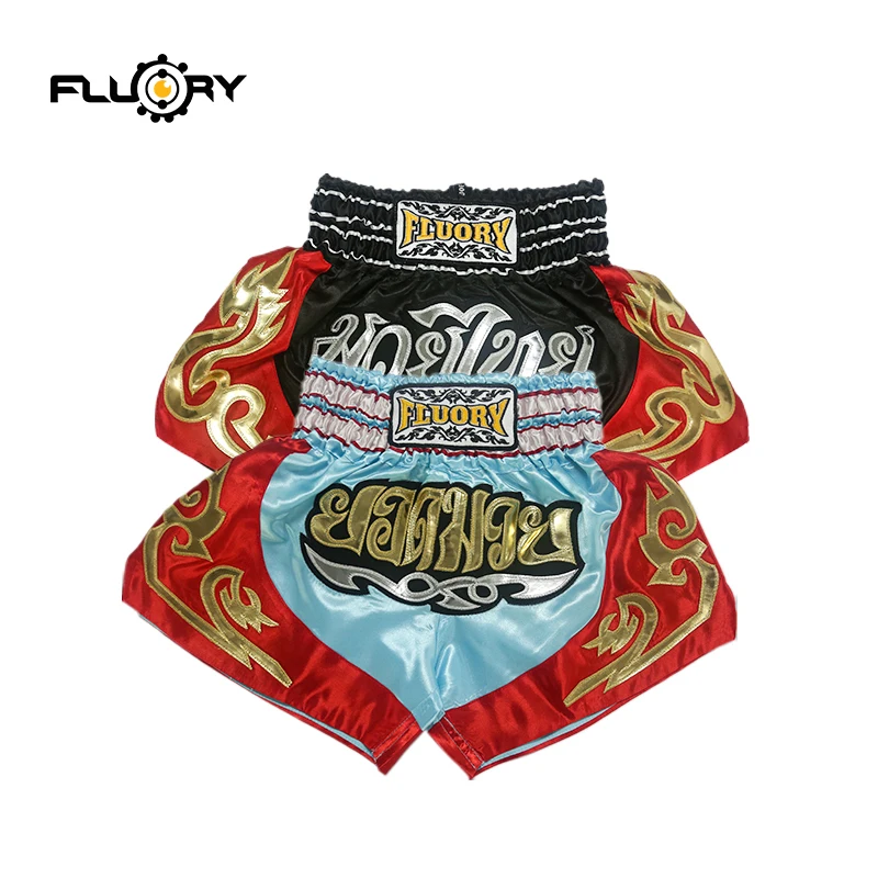 Шорты FLUORY Muay Thai высококачественные шорты для тайского бокса для смешанных боевых искусств для зала шорты для кикбоксинга для детей мальчиков и девочек Боевая тренировка