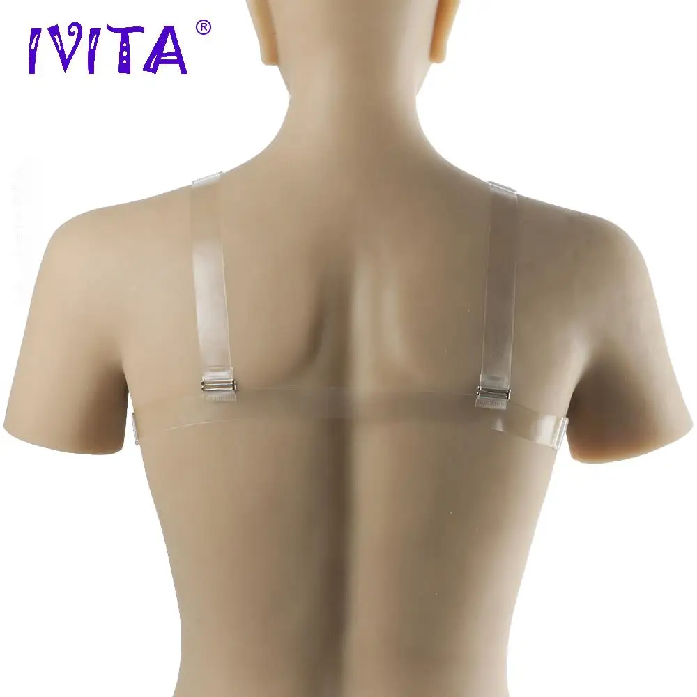 IVITA 2400 г поддельные груди и силиконовые формы с ремешками трансексуал