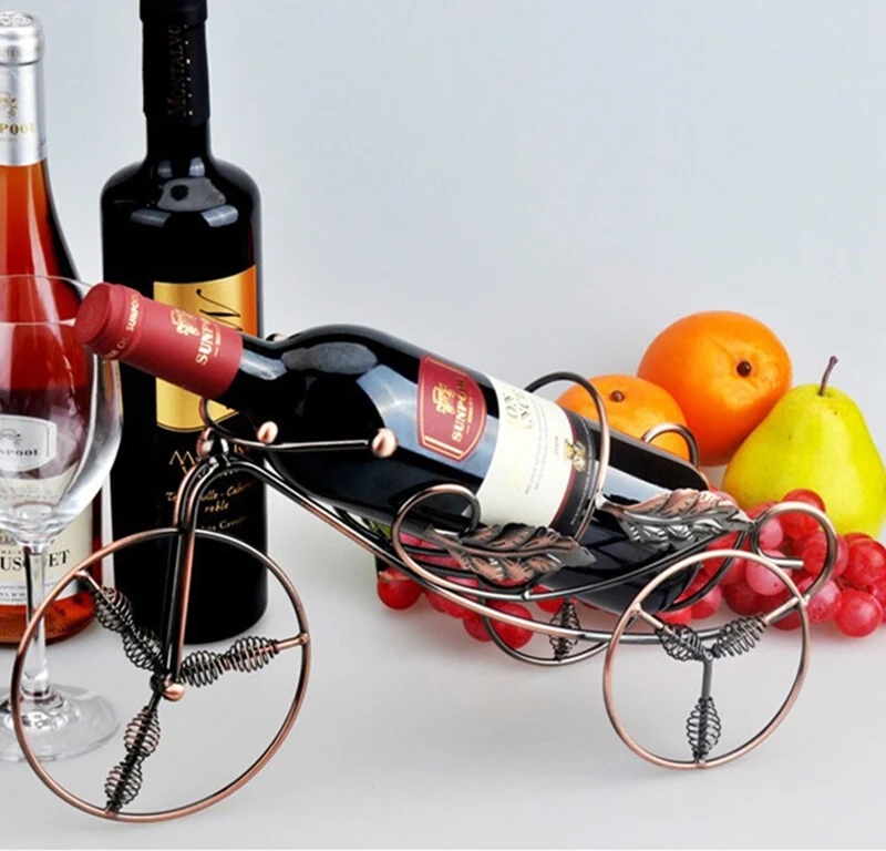 Железный художественный держатель для вина Ретро металлическая стойка