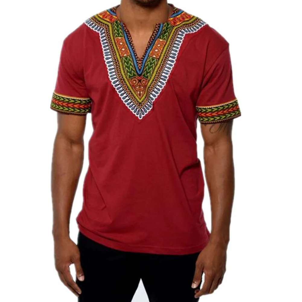 YJSFG дом Модные мужские Hipster футболка хип хоп Африканский Dashiki Harajuku удлиненные