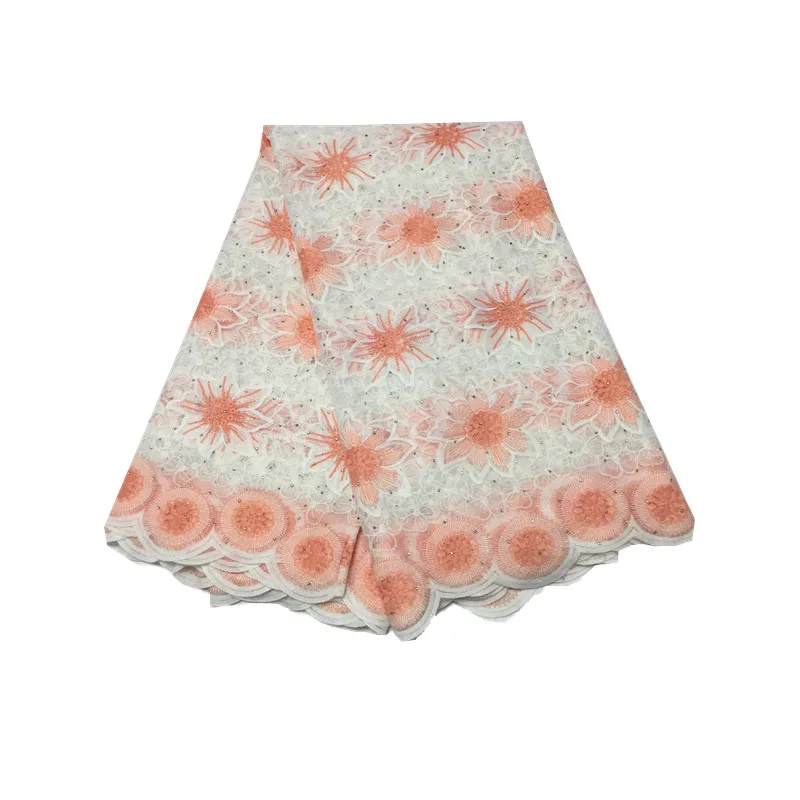 New Arrival milk silk guipure lace fabric high quality African cord embroidered chemical pl66-38 | Дом и сад