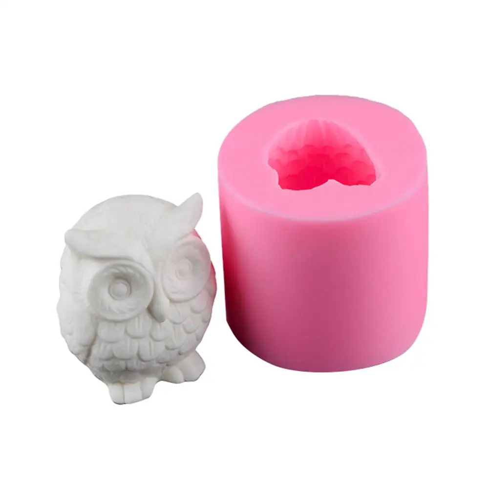 3D форма для мыла в форме совы силиконовая ремесло скульптура украшение