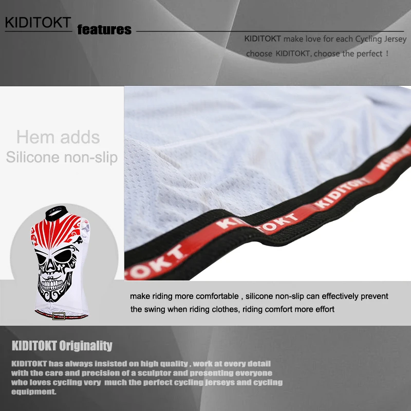 

KIDITOKT Pro Cycling Jersey 2020 Summer Comfortable Sleeveless MTB Bicycle Cycling Clothing Racing Bike Cycling Wear For Men