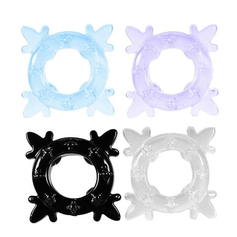 5 шт. мужской силиконовый пенис с кристаллами фиксатор задержки Секс продукт для