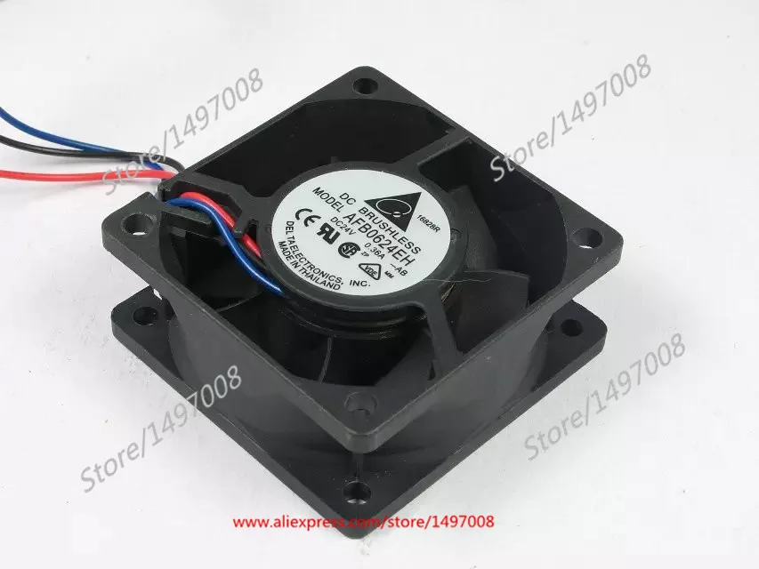Delta Electronics AFB0624EH AB DC 24V 0.36A 60X60X25mm 3 жильный Сервер вентилятор охлаждения|square fan|server