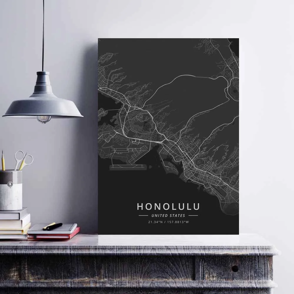 Плакат френно Грин-Бэй Гонолулу Хьюстон Индианаполис Джексонвилл каймуа