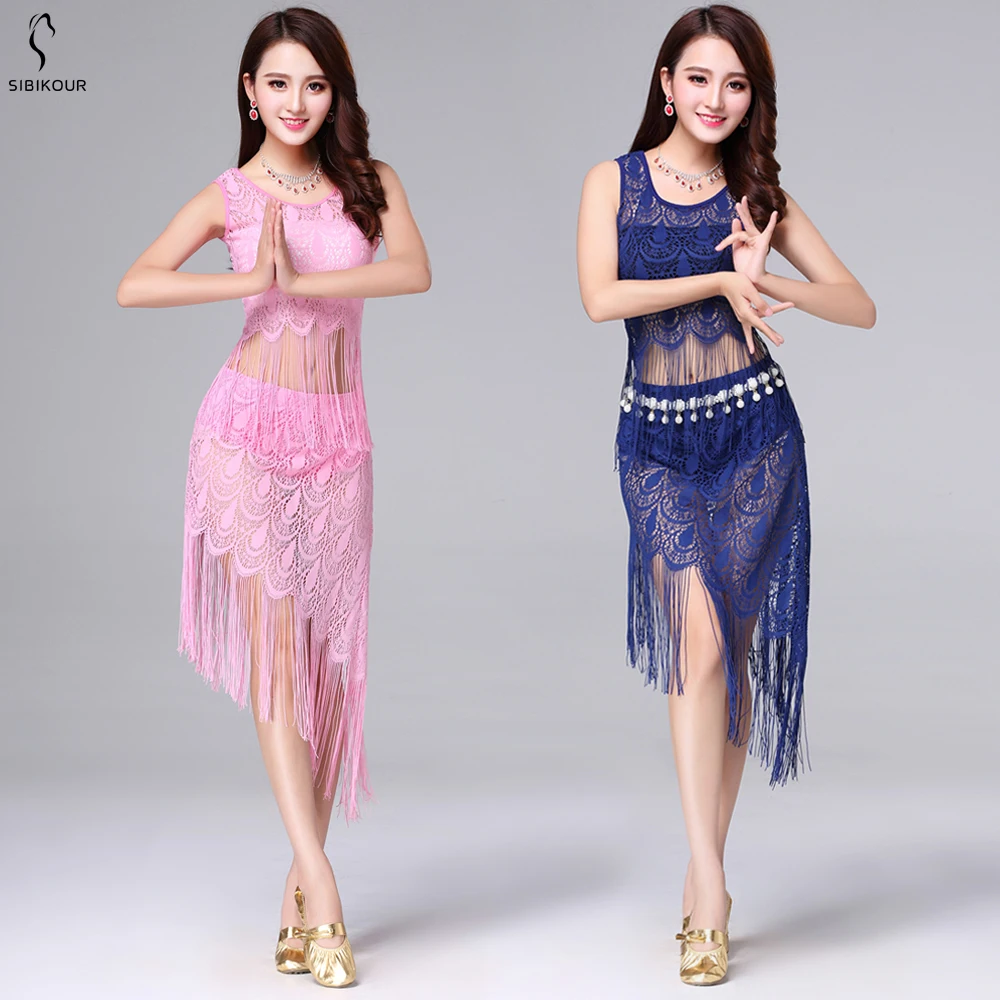 Костюмы для танца живота Болливуд Восточный танец одежда кружевное платье