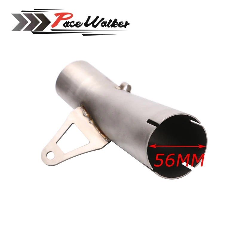 Бесплатная доставка мотоцикла выхлопных среднего 58 мм трубы для BMW S1000RR 2010 2016 без