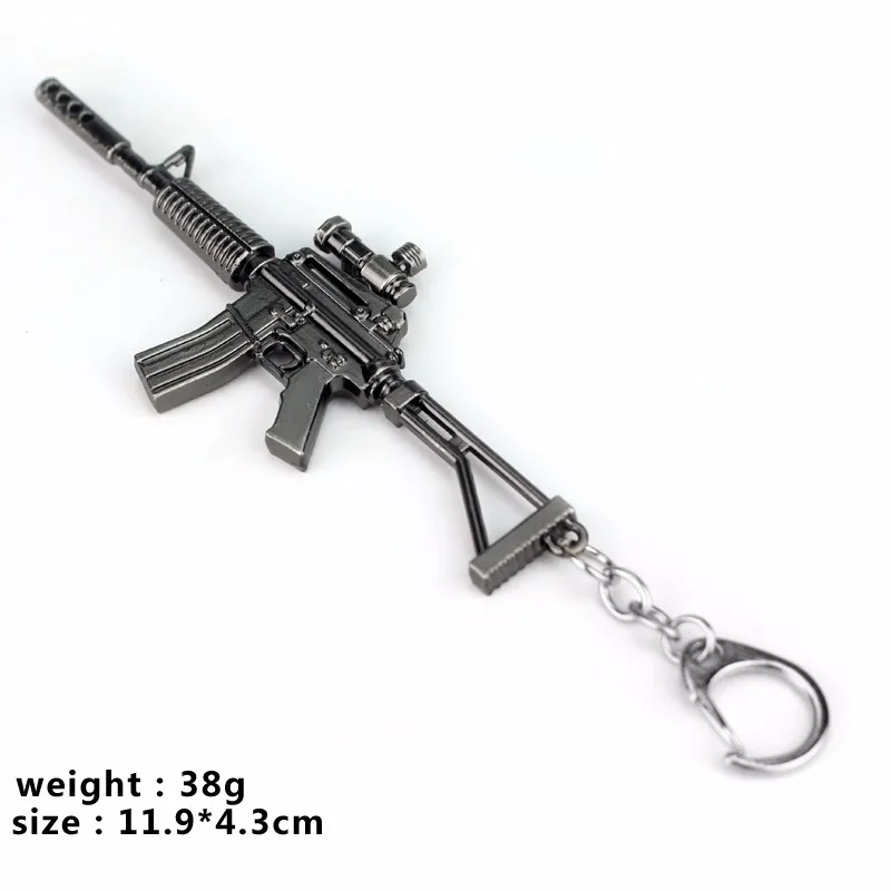 Лидер продаж AK47 серый цвет с красноватым отливом брелок модные CF крест огнестрельное оружие Брелок человек из мультфильма «Время приключений» автомобильный брелок для ключей кольцо ювелирные изделия подарок мужчине