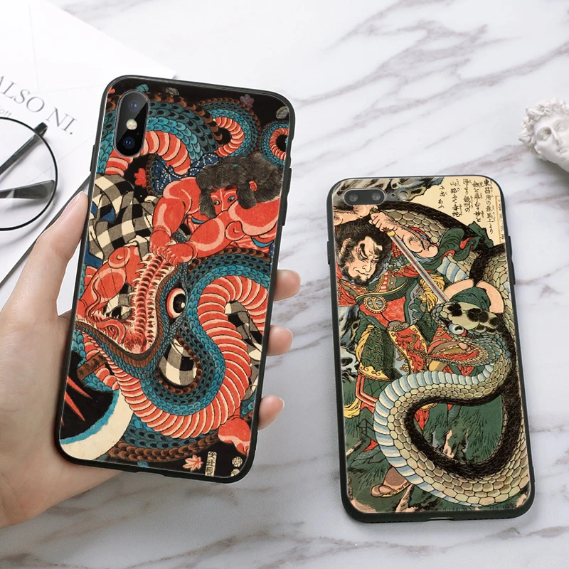 Силиконовый чехол в японском стиле для iPhone 5 SE 5S 6 6S Plus 7 8 11 Pro X XS Max XR|Бамперы| |