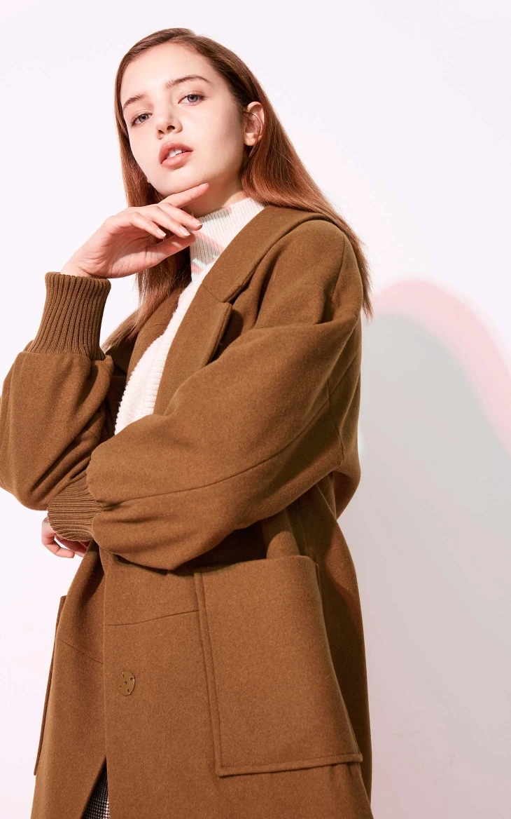 Vero Moda новое рабочее свободное приталенное минималистичное шерстяное пальто с лацканами для женщин | 318427507