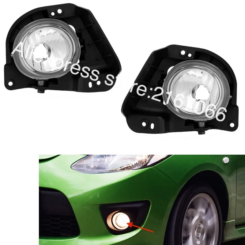 Противотуманные фары подходит для мазды 2 2007 2008 2009 четкие дальнего света пара