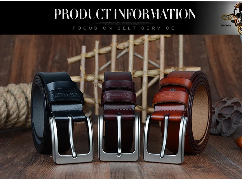 COWATHER классические мужские корова натуральная кожа мужской ремень пряжка топ