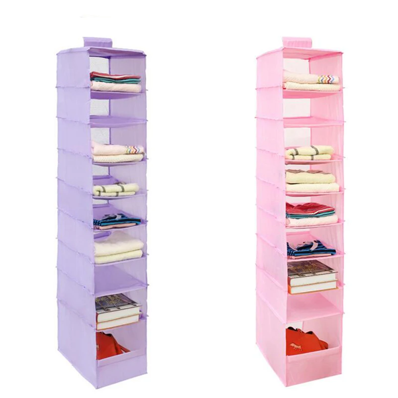 9 ячеек висячая коробка для сортировки нижнего белья одежда джинсовая ткань