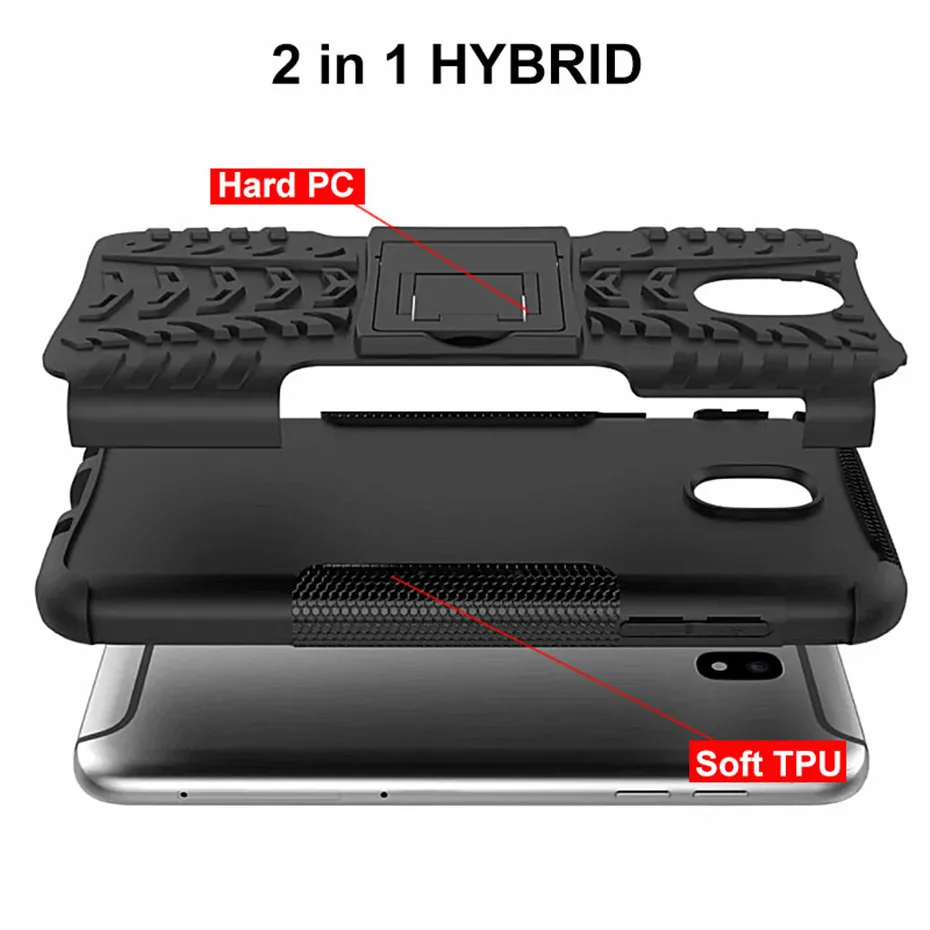 Thouprt Shockproof Case For Samsung Galaxy J3 J5 J7 2017 Stand Hard Cover Cases 2018 Pro J730 J530 J330 | Мобильные телефоны и