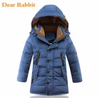 Детская зимняя куртка-пуховик на утином пуху до-30 градусов детская одежда с подкладкой 2021 Одежда для больших мальчиков теплое пальто утепленная верхняя одежда