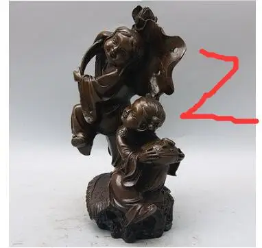 SHUN brasss elect size copper Combined two Fairy statue Decoration marriage happy God marry gift Home decoration | Дом и сад