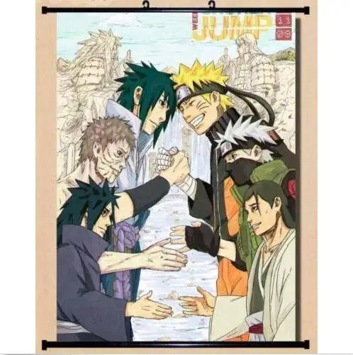 Аниме постер домашний Декор настенный прокрутка Наруто SHIPPUDEN Uzumaki Kyuubi Chakra