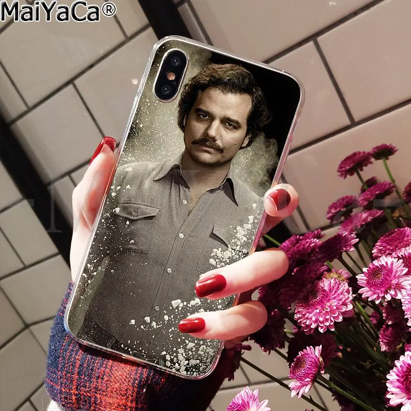 MaiYaCa Narcos ТВ серия Пабло Эскобар Coque Оболочка Чехол для телефона для Apple iPhone 8 7 6 6S Plus X XS MAX 5 5S SE XR крышка