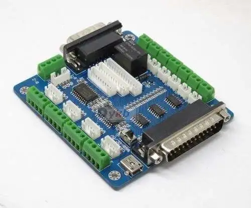 MACH3 USB 5 Axis CNC Breakout Board Интерфейс адаптер для шагового двигателя драйвер мельница