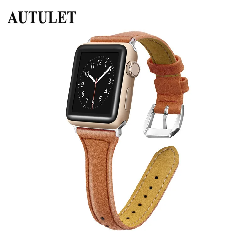Ремешки для Apple Watch группа кожаный браслет 38 мм 42 женщин мужчин применение