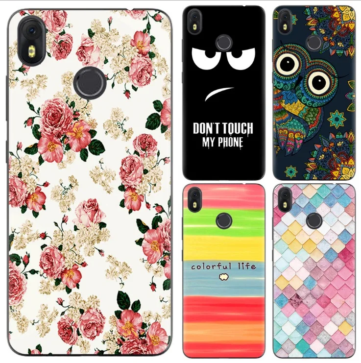 For Infinix Hot S3 X573 Phone Case 5.65 inch Thin Soft TPU Back Cover Cases Flower Pink Rose Flamingo Husky Unicorn Pattern |