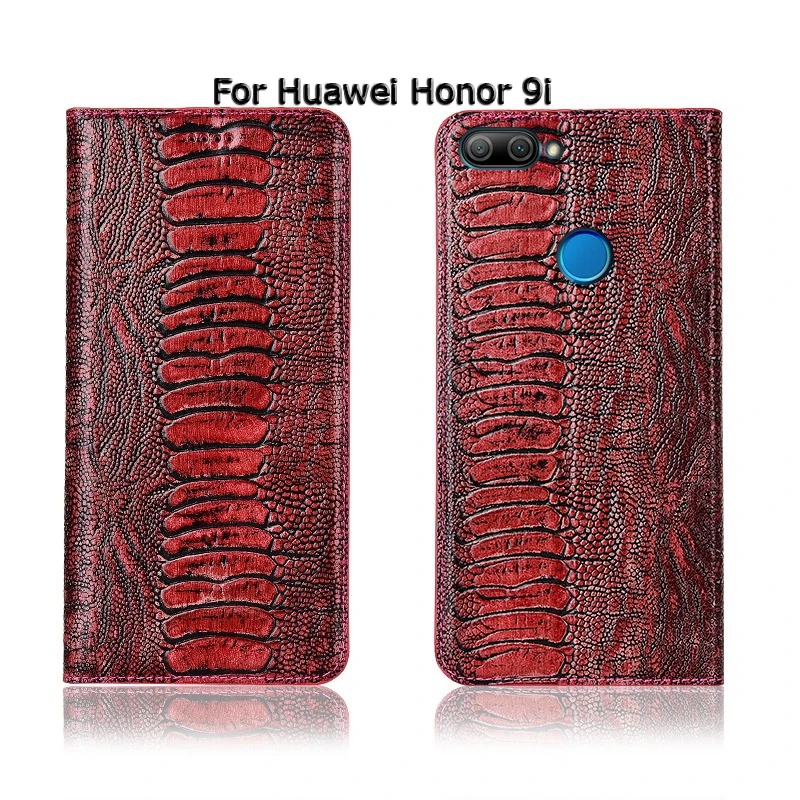 Топ из натуральной коровьей кожи Магнитный чехол для huawei Honor 9 9i 10 Lite Стенд Флип Ретро чехол для телефона чехол