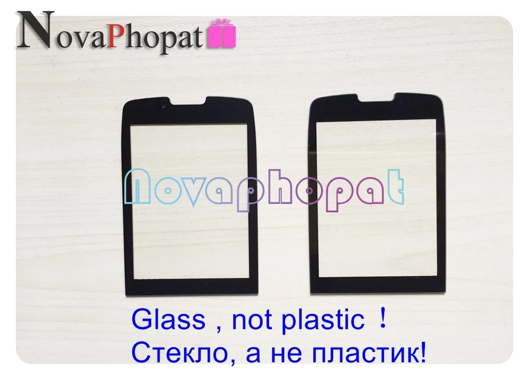 Novaphopat для Philips Xenium X5500 Стекло Объектив экран черная панель запасные части 3 шт./лот