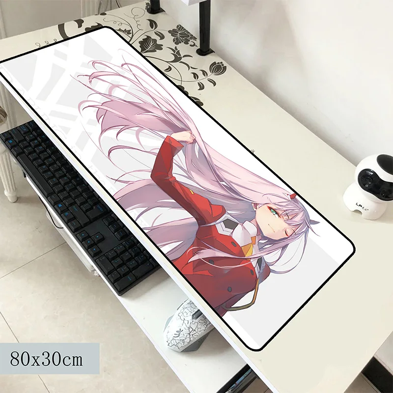 Коврик для мыши darling in the franxx 800x300x2 мм очаровательные компьютерные коврики игровые