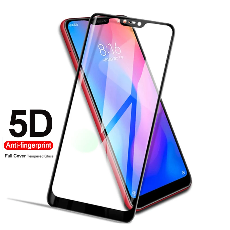 5D защита экрана закаленное стекло для Xiaomi Redmi Note 7 6 5 Pro 4 4X 6A Защитное