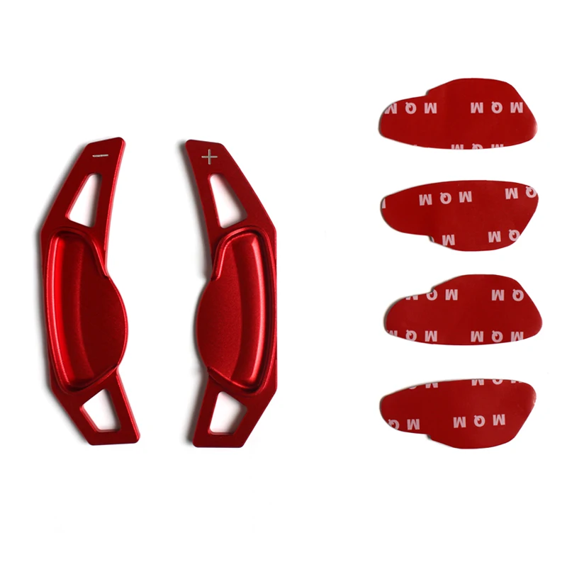 red Для Mercedes smart 451 453 fortwo forfour управление алюминиевым сплавом колеса Переключатели скоростей на руле аксессуары для автомобиля, автомобильный Стайлинг стикер - Название цвета: red