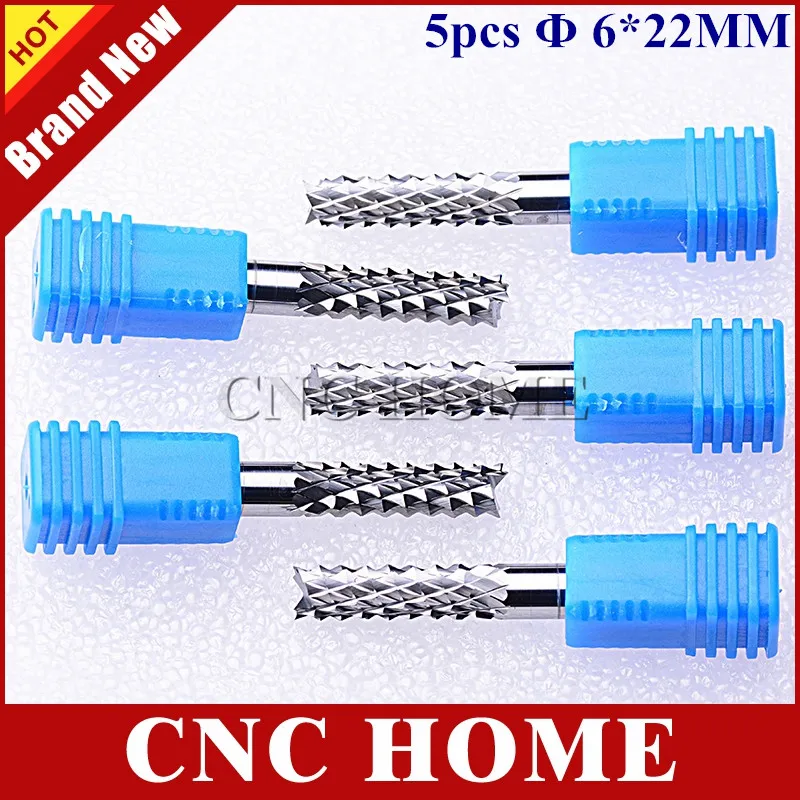 Твердое 6*22 мм кукурузное фрезерование CNC PCB Bit Tungsten карбидный резак печатные платы